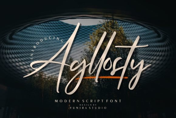 Agllosty Script Font for Polished Branding
