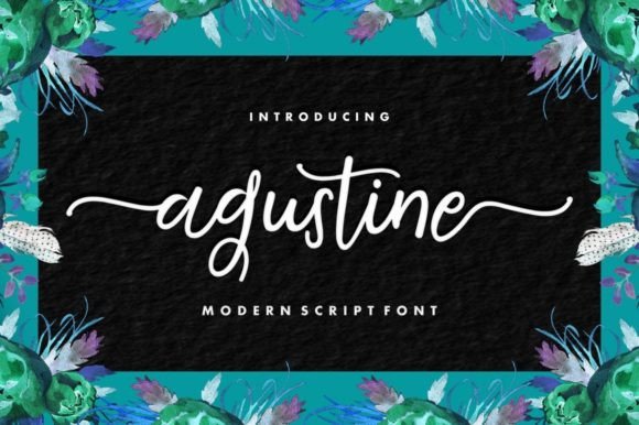 Agustine: A Modern Script Handwritten Font for Elegant Editorial Moments