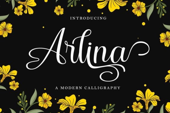 Arlina Script Font for Handmade & Wedding Design