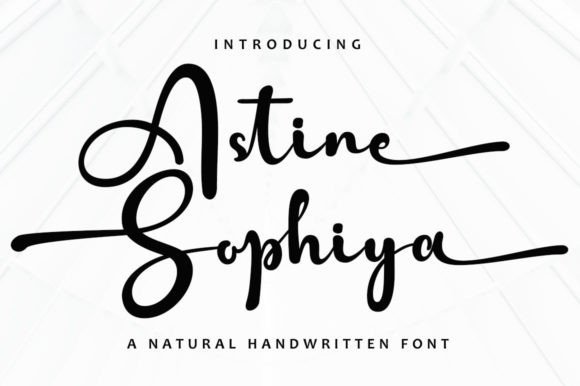 Astine Sophiya: A Joyful Script Handwritten Font for Real Projects
