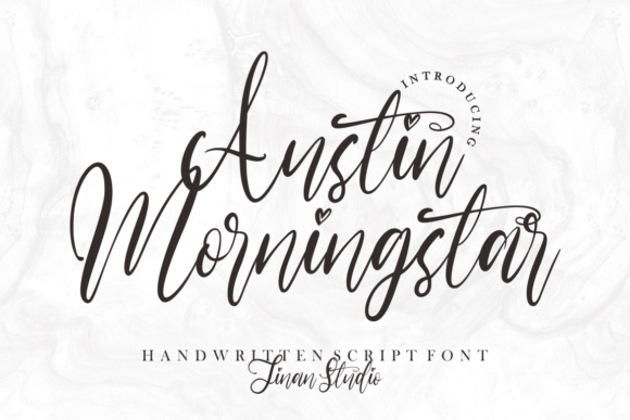 Austin Morningstar: A Stylish Script Handwritten Font for Brand Elegance
