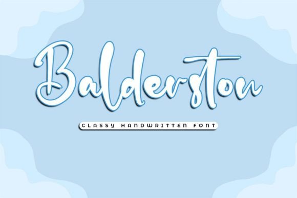 Balderston Handwriting Font for Elegant Script Projects