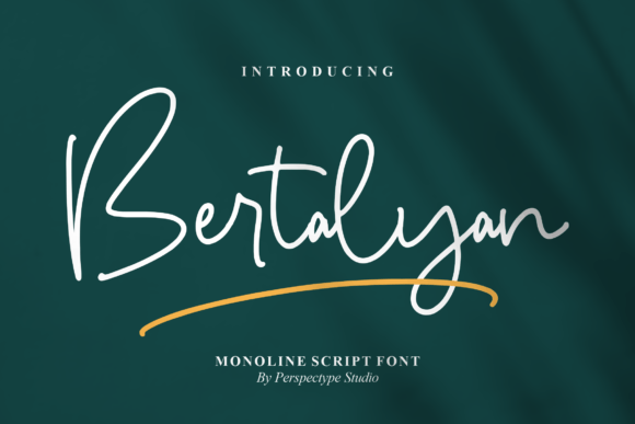 Bertalyan: A Modern Handwritten Font for Elegant Digital Branding