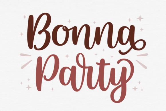 Bonna Party Script Font for Handmade Creators