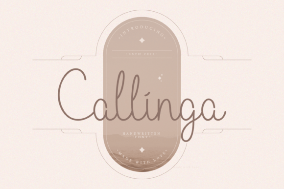 Callinga: A Script Handwritten Font for Elegant Brand Identity