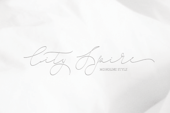 City Spire: A Dainty Monoline Script Font for Elegant Web Design