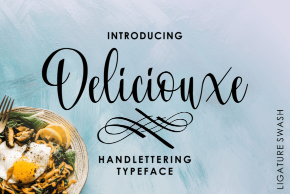 Deliciouxe: A Bouncy Hand-Lettered Script Font for Makers