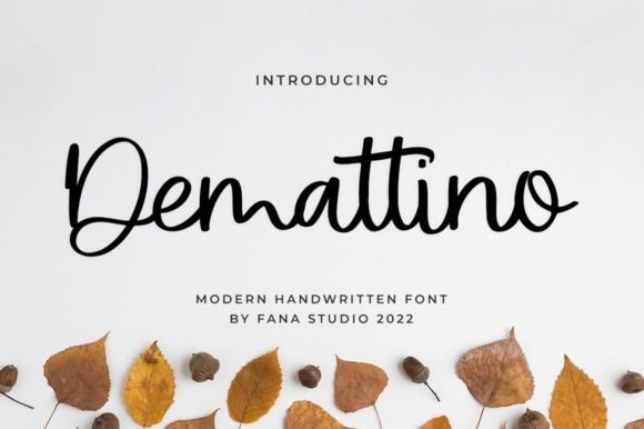 Demattino: A Script Handwritten Font for Modern Digital Branding