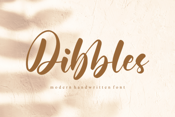 Dibbles: A Modern Handwritten Script Font for Editorial Design