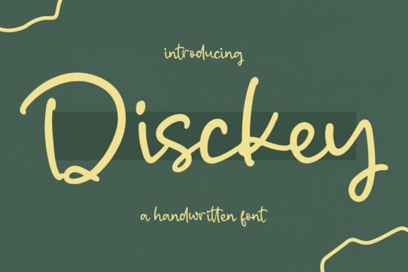 Disckey: A Script Handwritten Font That Feels Like Your Own Handwriting