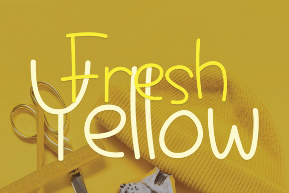 Fresh Yellow: A Script Handwritten Font That Makes Your Campaign Feel Human