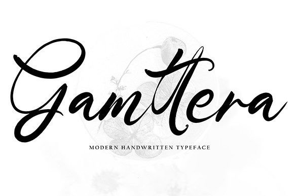 Gamtera: A Modern Handwritten Script Font