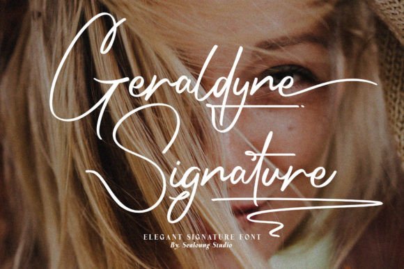 Geraldyne Signature Font for Elegant Branding