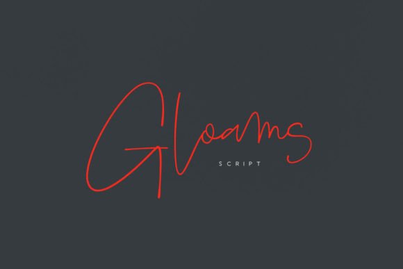 Gloams: A Modern Feminine Script Font for Digital Design