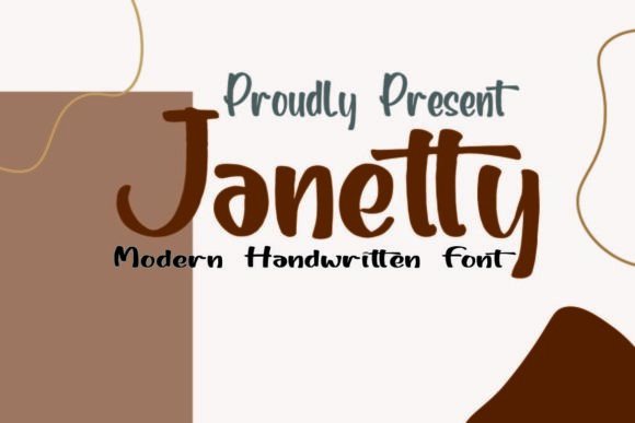 Janetty Script Font for Handwritten Brand Charm
