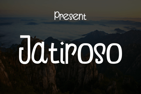 Jatiroso: A Modern Script Typeface for Digital Elegance