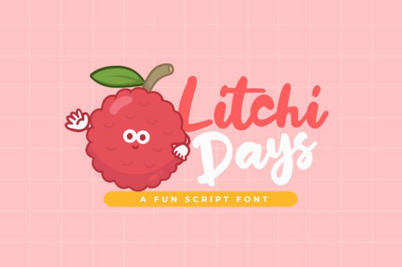 Litchi Days Script Font for Playful Handmade Designs