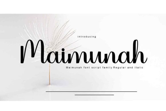 Maimunah Script Font for Elegant Branding