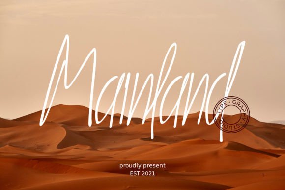 Mainland: A Dazzling Script Font for Thoughtful Editorial Design