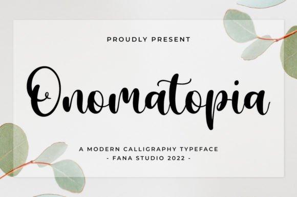 Onomatopia Script Font for Elegant Branding