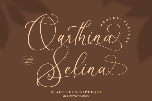 Qarthina Selina Script Font for Small Business Branding