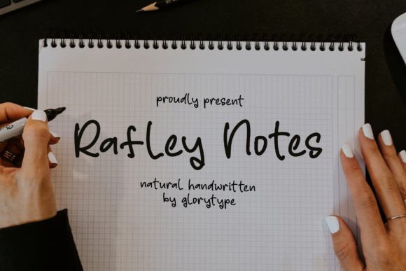 Rafley Notes: A Natural Script Handwritten Font for Branding & Packaging