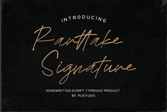 Rarttake Signature Font for Handmade Creatives