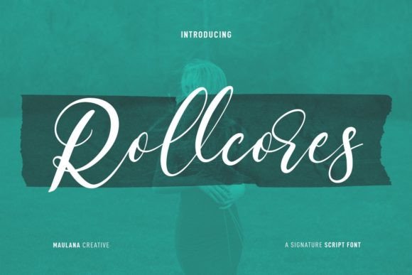 Rollcores: A Romantic Script Handwritten Font for Elegant Web Design
