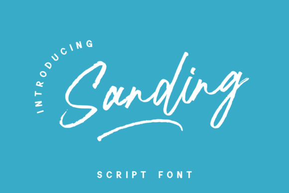 Sanding: A Relaxed Script Handwritten Font for Thoughtful Typography