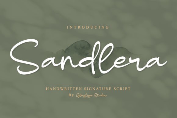 Sandlera Script Handwritten Font for Makers
