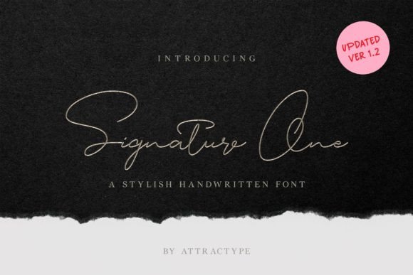 Signature One: A Dazzling Script Font for Thoughtful Editorial Design