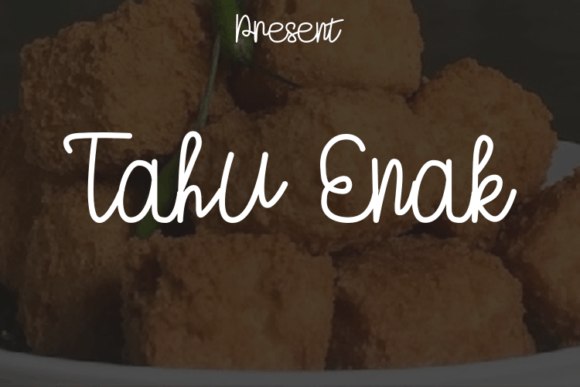 Tahu Enak Script Typeface for Elegant Branding