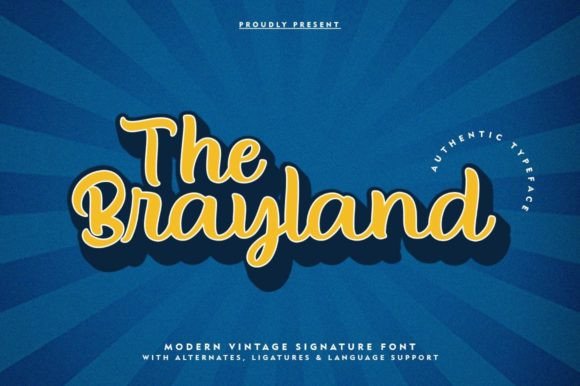 The Brayland Script Font for Editorial Elegance