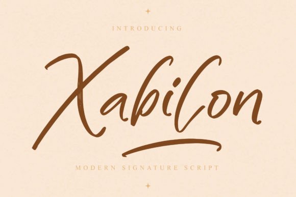 Xabilon Font: Modern Signature Script for Real Branding