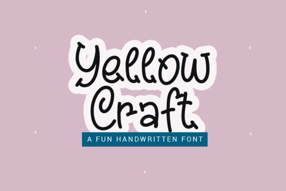 Yellow Craft: A Fun Script Font for Winter Campaigns